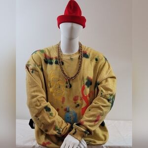 Colorful Tie-Dye Men's Sweater Alchemist